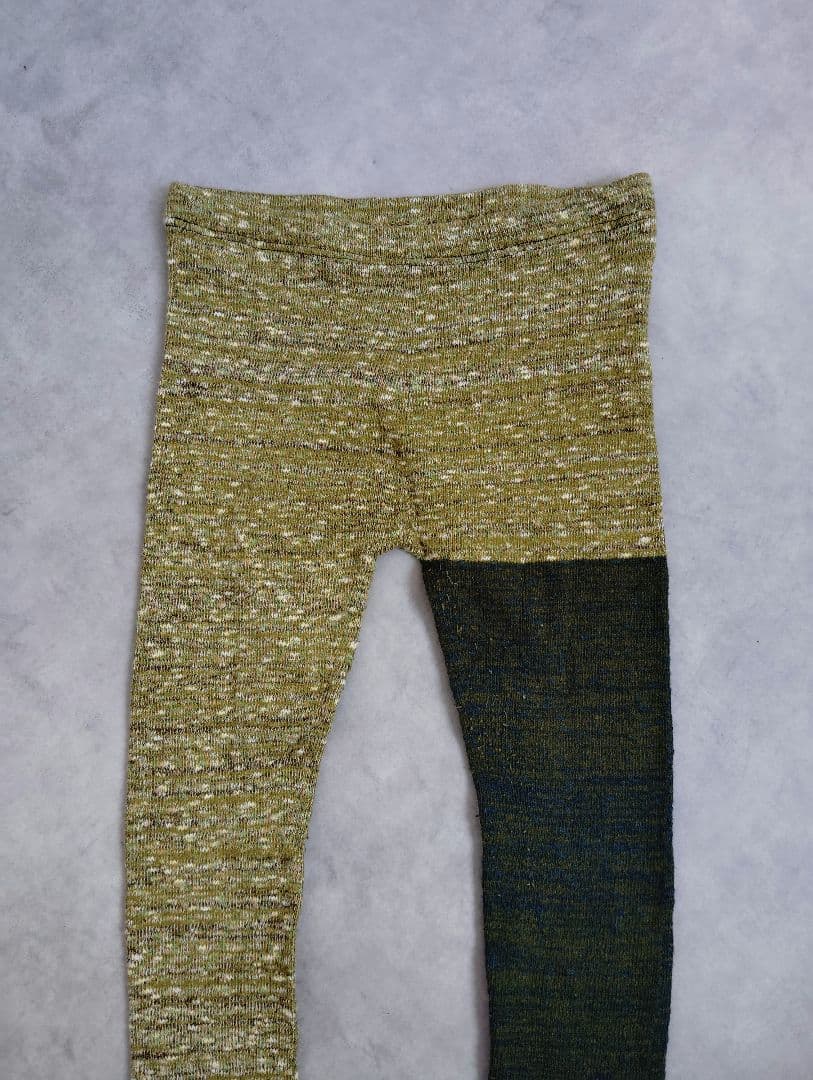 玉木新雌　tamaki niime 日本製　ミックスパターン　ニット　レギンス