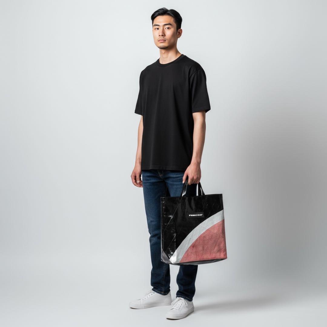 レア物 FREITAG F250 SONNY ショッピングバッグ 黒 ピンク