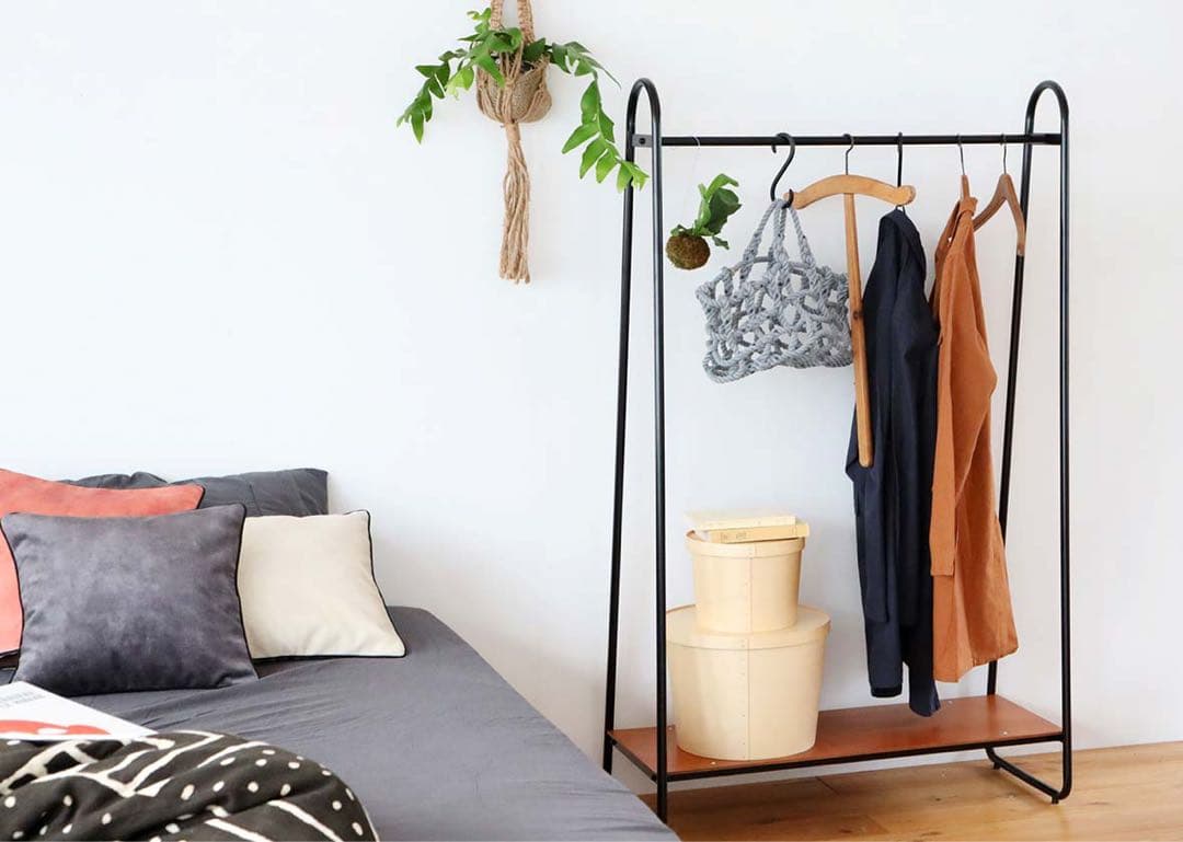 【組立て不要】IDEE ポールハンガー アントンブラウン