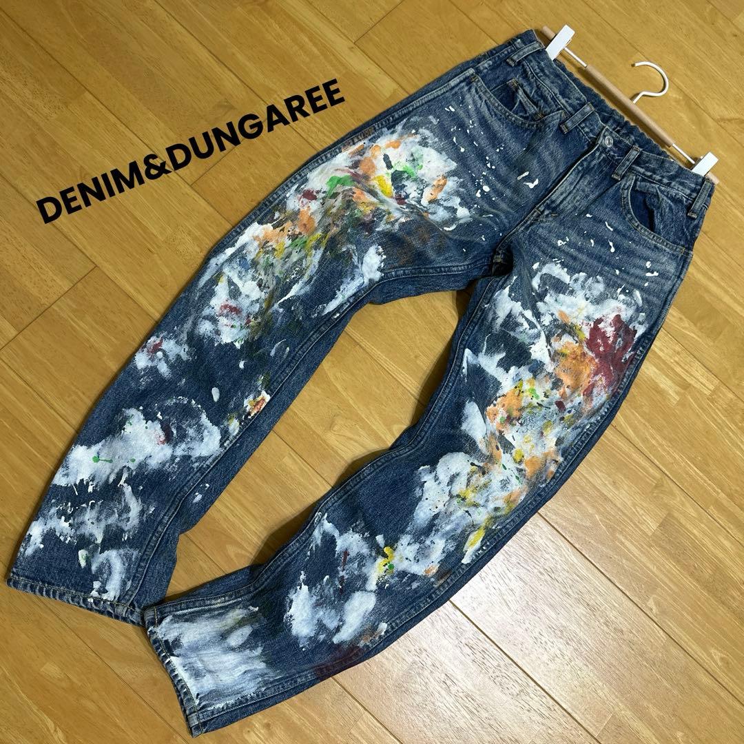 DENIM&DUNGAREE デニムダンガリー ペンキ飛ばしデニム