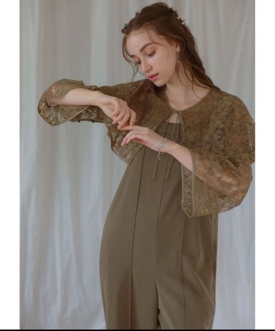 9★新品タグ付き★ドリードール　レースボレロパンツドレス モカ