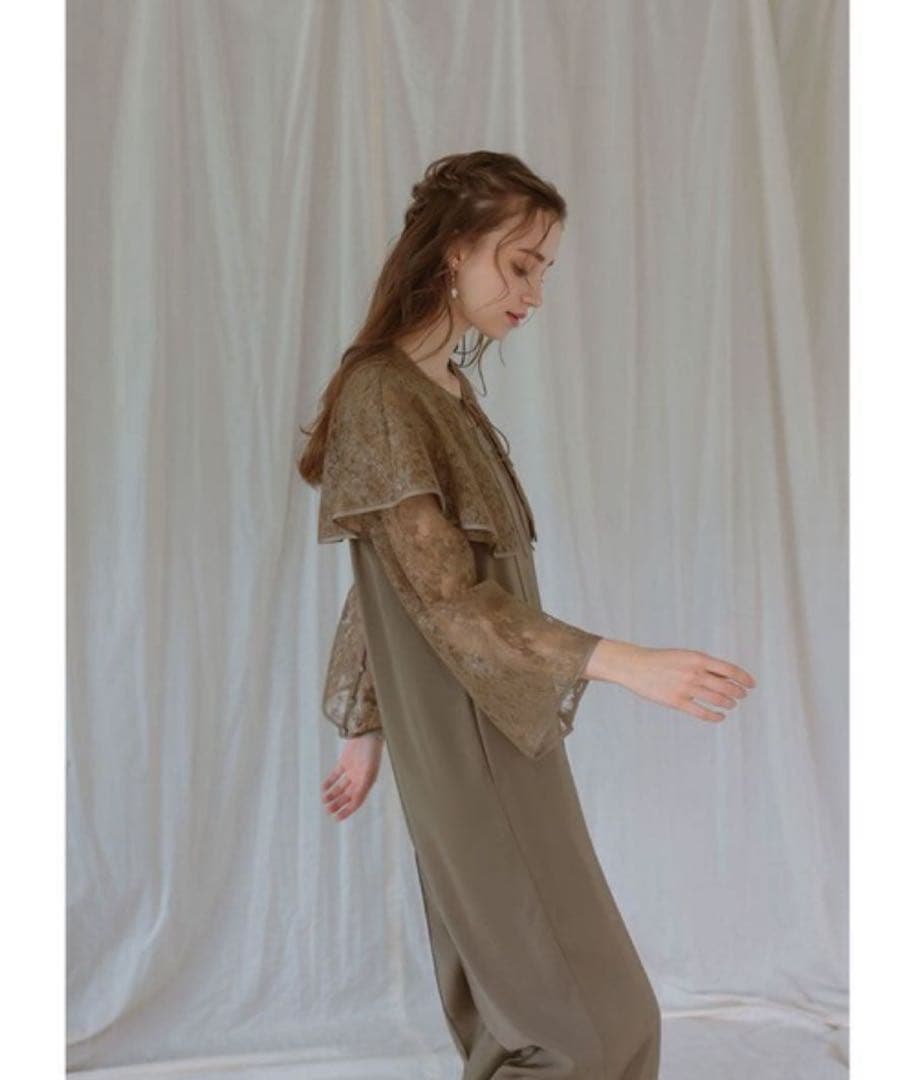 9★新品タグ付き★ドリードール　レースボレロパンツドレス モカ