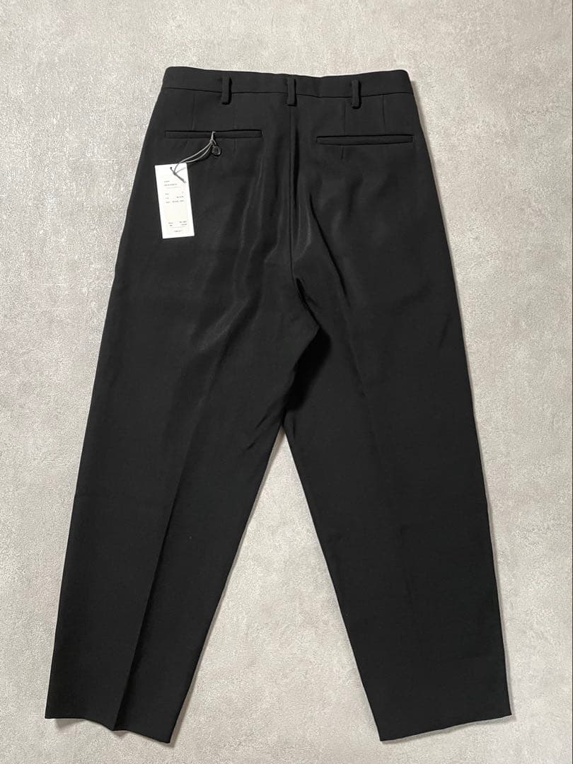 パンツ HEUGN Geoge 2pleated Woolgaba Black 2