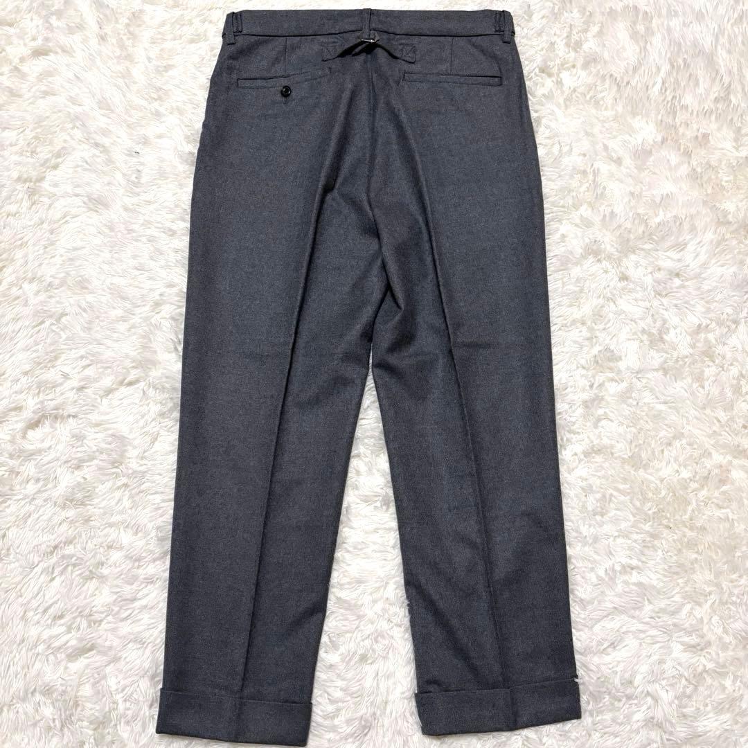 極美品✨BEAMS +　フランネル　スラックス　シンチバック　サイドアジャスター
