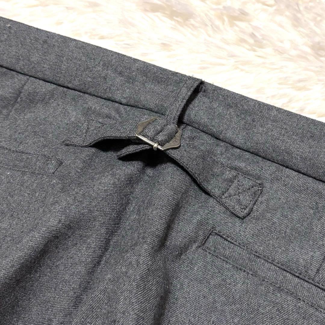 極美品✨BEAMS +　フランネル　スラックス　シンチバック　サイドアジャスター