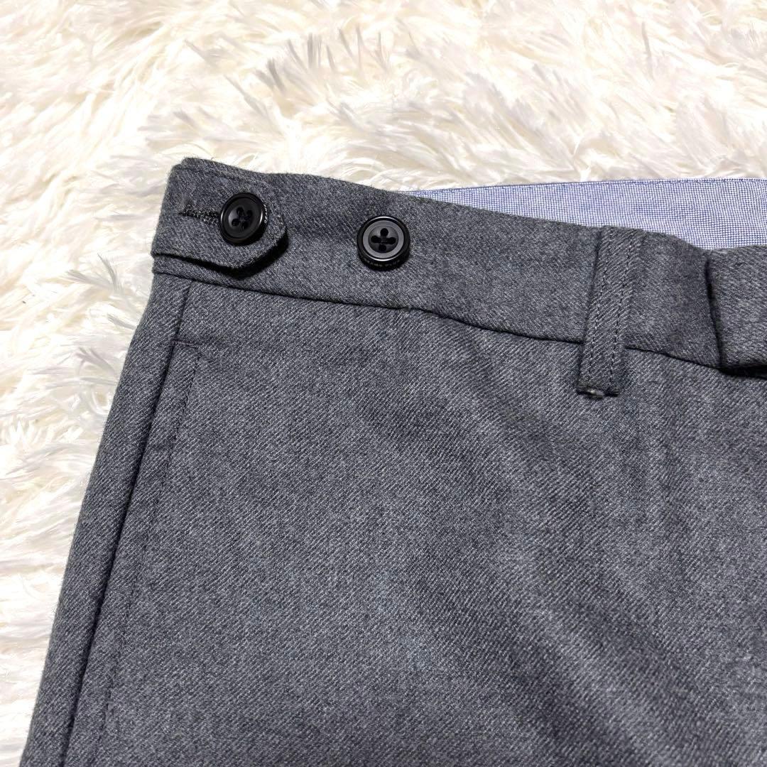 極美品✨BEAMS +　フランネル　スラックス　シンチバック　サイドアジャスター