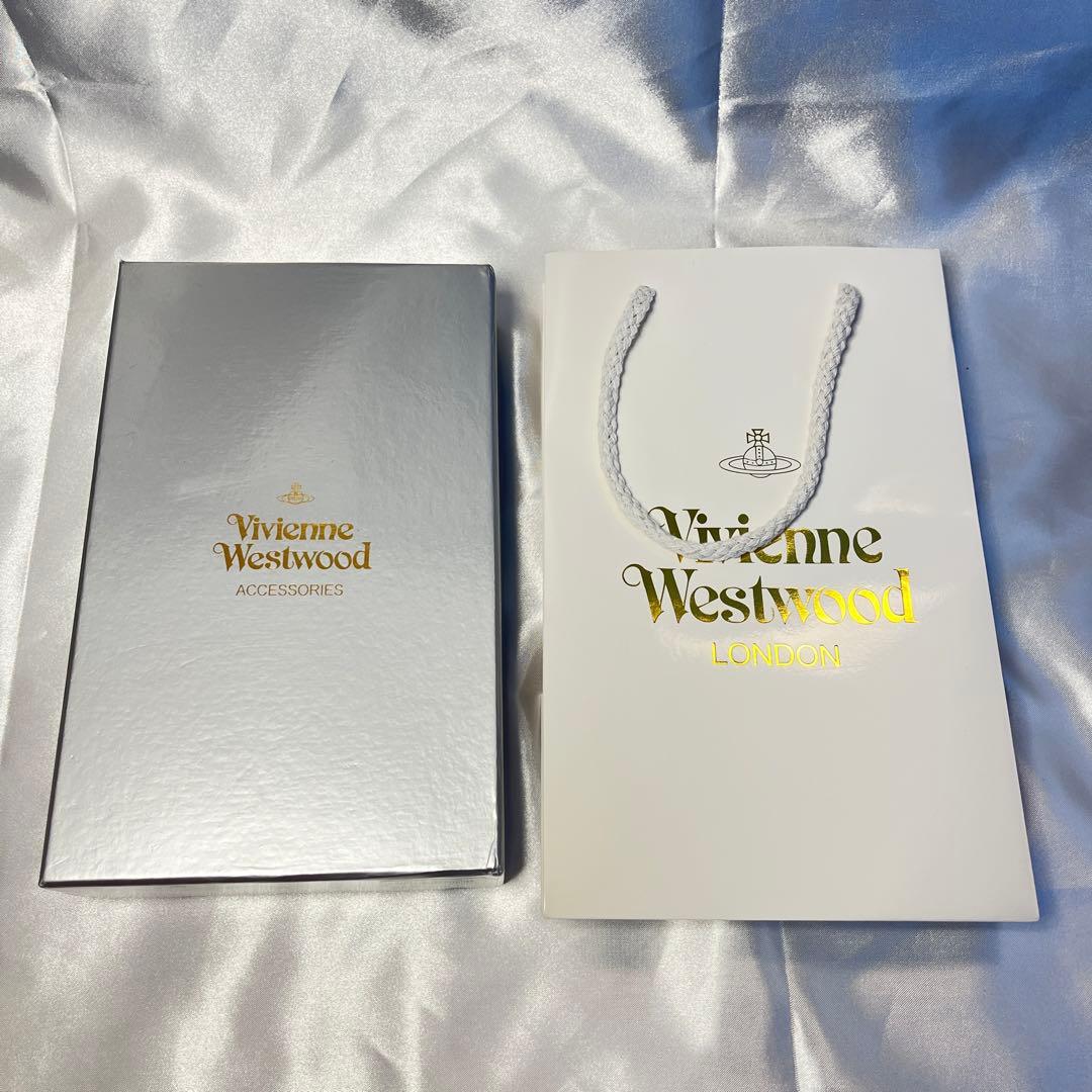 新品 Vivienne Westwood グレー BIGロゴ 長財布