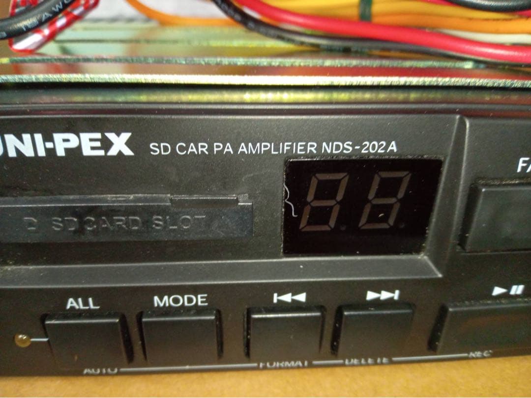 UNI-PEX　20WアンプSD付12V拡声器　純正マイク未使用　ユニペックス