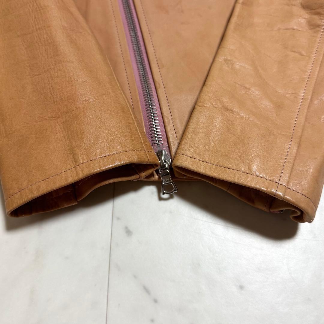 イサムカタヤマ バックラッシュ ライダースジャケット フード付き 馬革