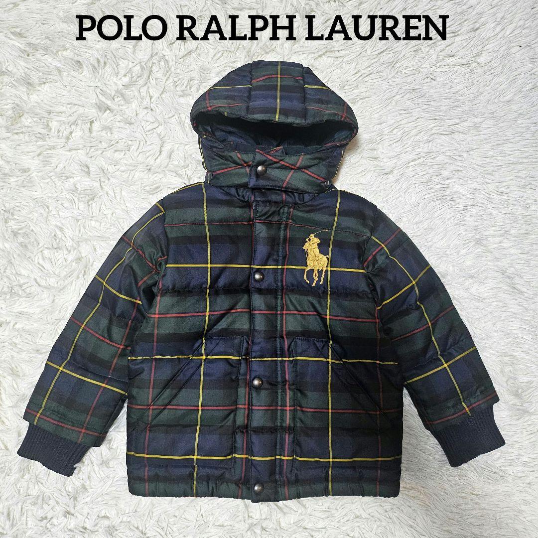 POLO RALPH LAUREN チェック ダウンジャケット 110