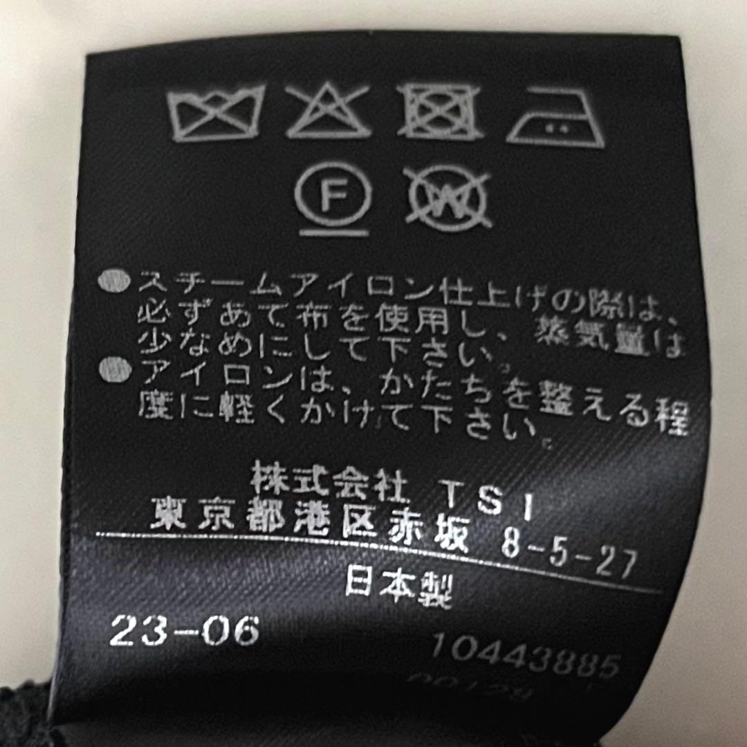 定価3,9万♪美品 アドーア ラメブークレブラウス 38 ブラック 黒 日本製