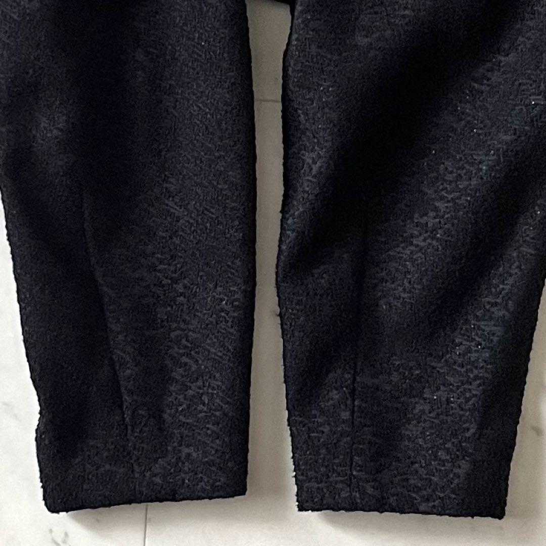 定価3,9万♪美品 アドーア ラメブークレブラウス 38 ブラック 黒 日本製