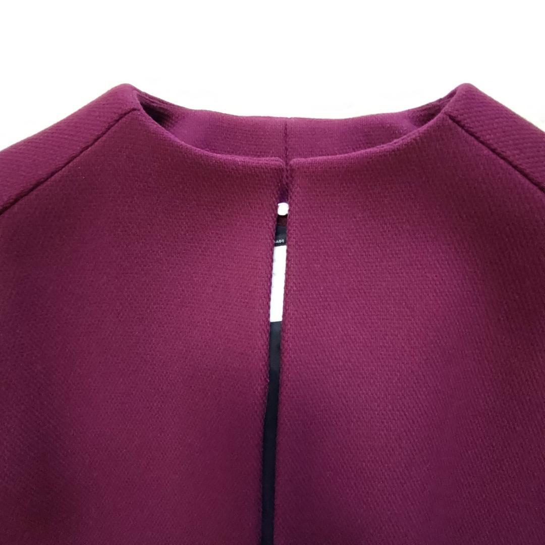 【GUCCI 】ケープコート◆ポンチョ◆バーガンディ・ワインレッド◆美品