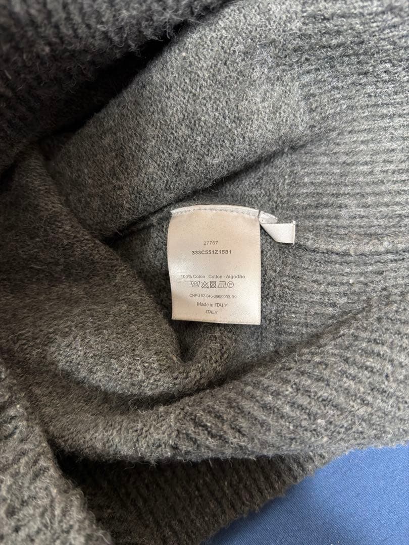 Dior グレー ロゴセーター Mサイズ