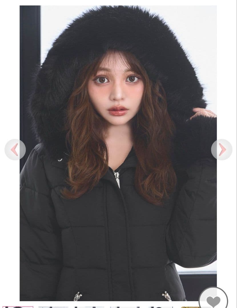 ソルニくびれダウンコート新品タグ付き完売今期ダウン黒