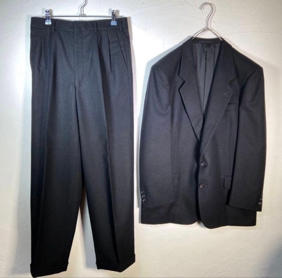 コムデギャルソンオム　ウールセットアップ　ブラック　ヴィンテージ　AD1988