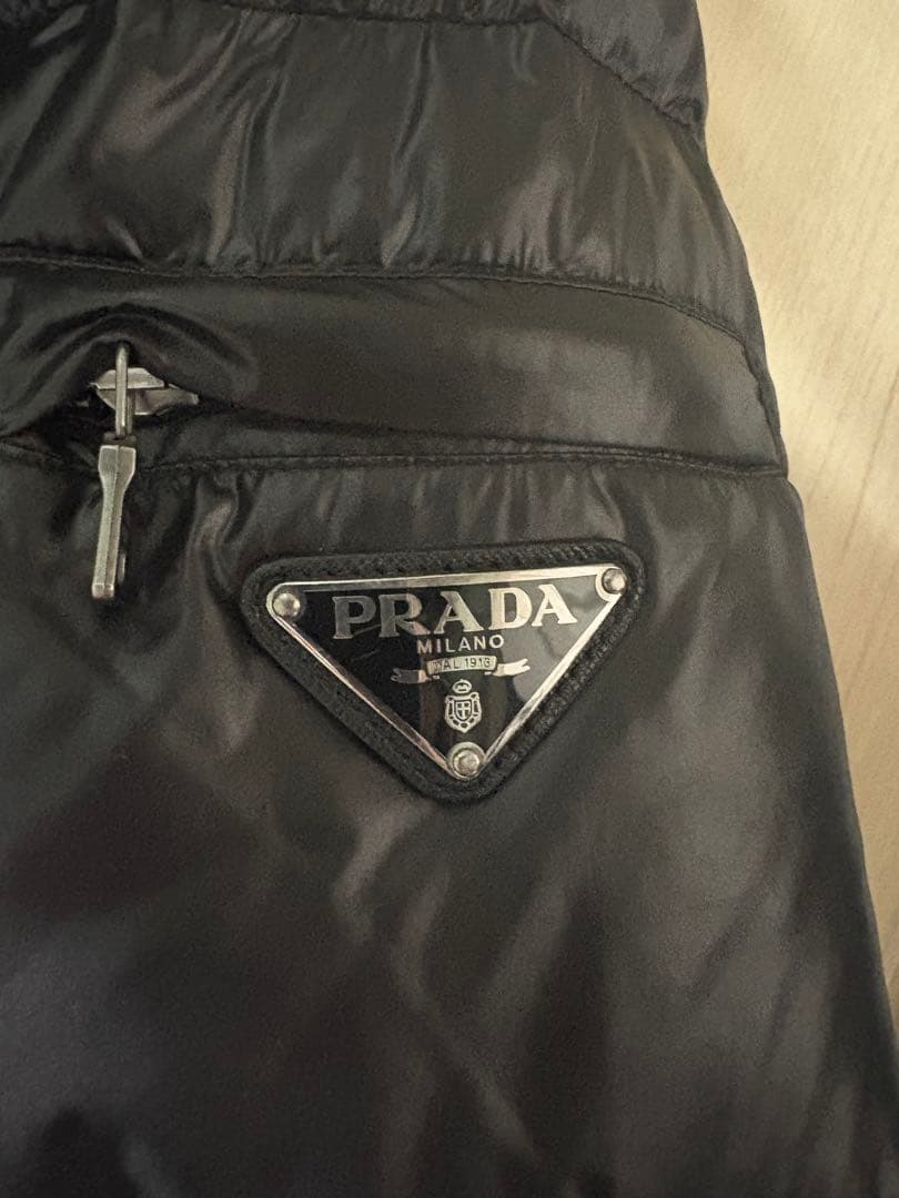 PRADA プラダスポーツ ダウンジャケット 三角プレート ロゴ サイズ50