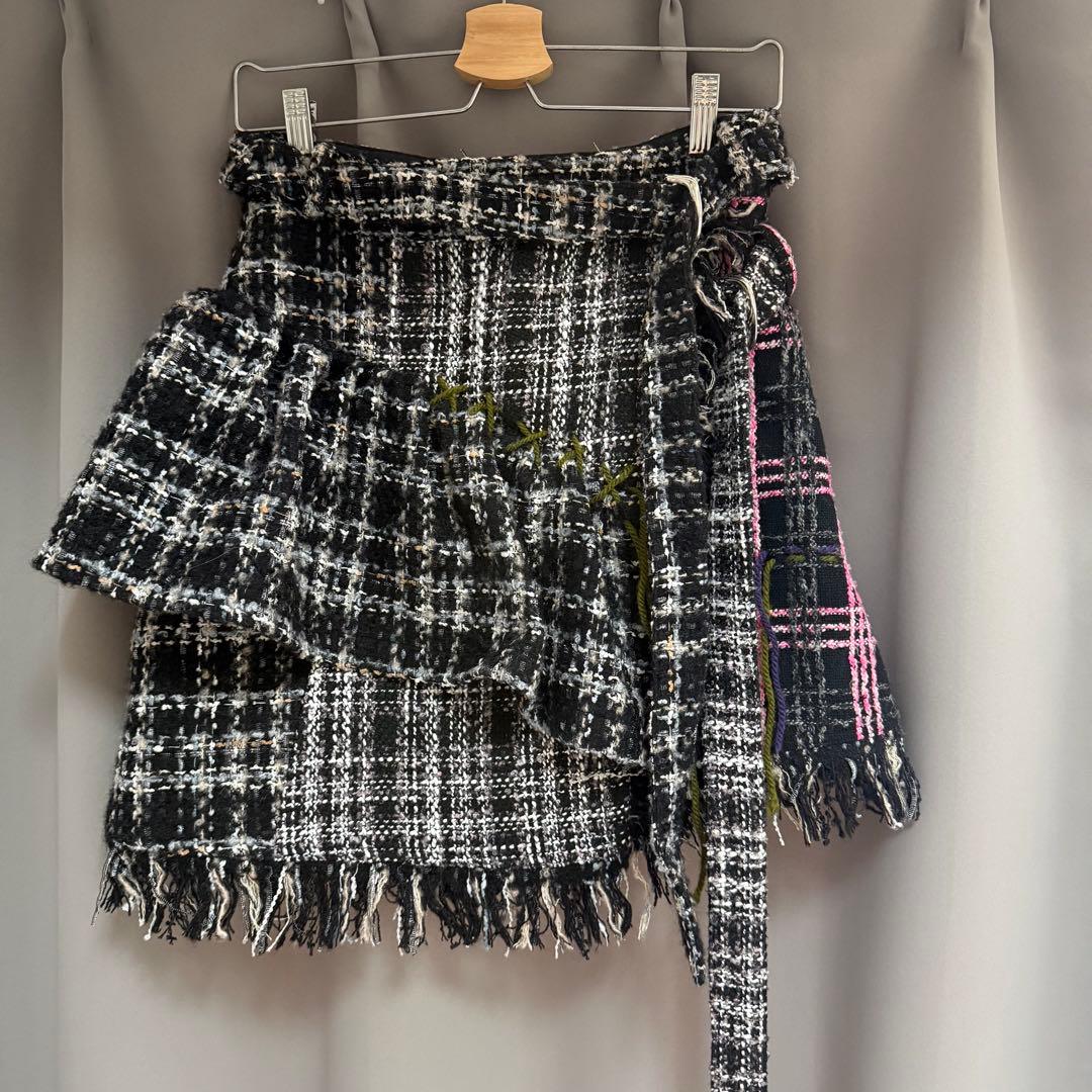 スカート rurumu: 22AW collage tweed skirt