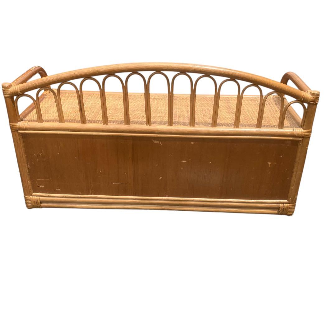 ラタンチェスト タンス　籐 ベンチ ビンテージ家具