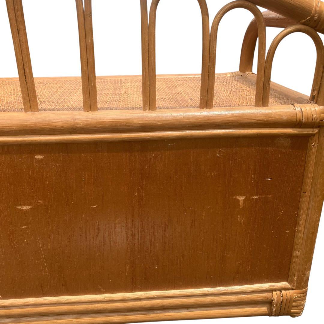 ラタンチェスト タンス　籐 ベンチ ビンテージ家具