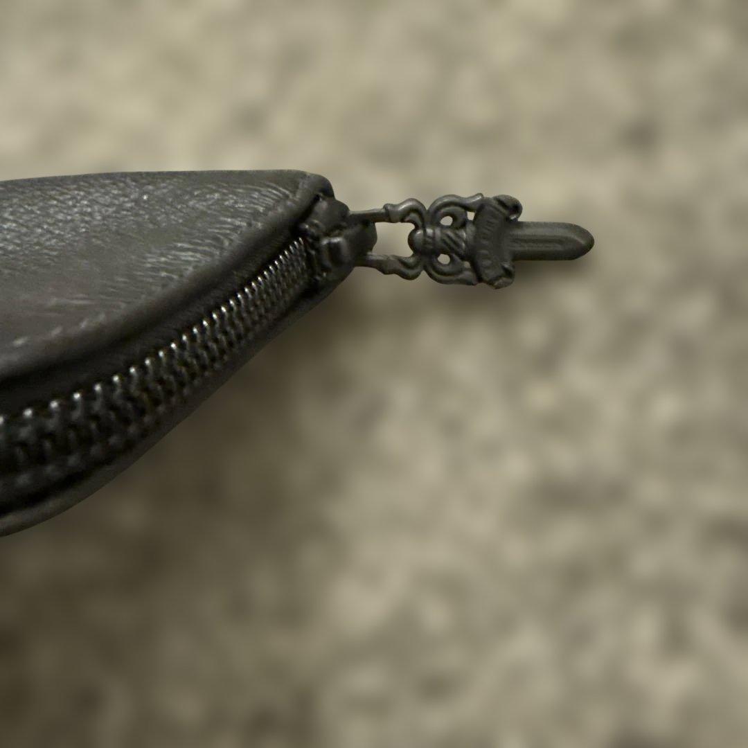 クロムハーツ　黒いレザー メガネケース