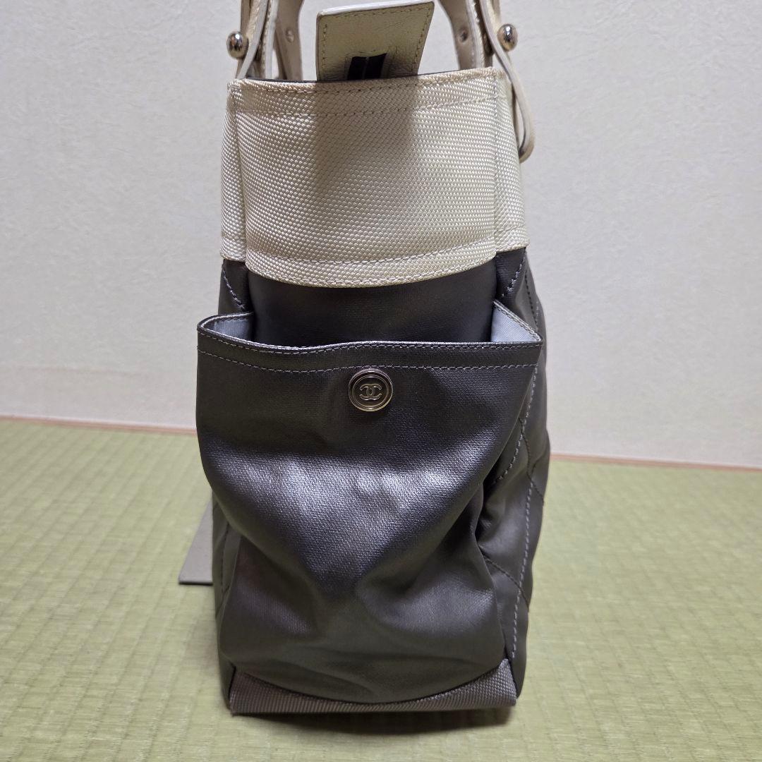 CHANEL パリビアリッツGM トートバック コーティングキャンバス