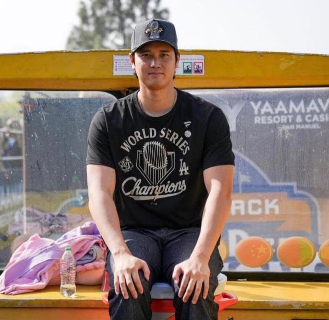 ドジャース　2025 ワールドチャンピオン　パレード　選手着用　キャップ　新品