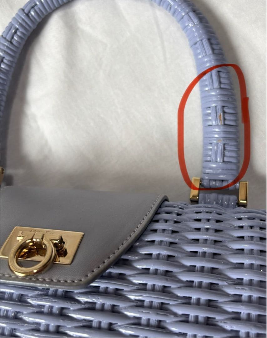 【Salvatore Ferragamo】 フェラガモ ミニ かごバッグ