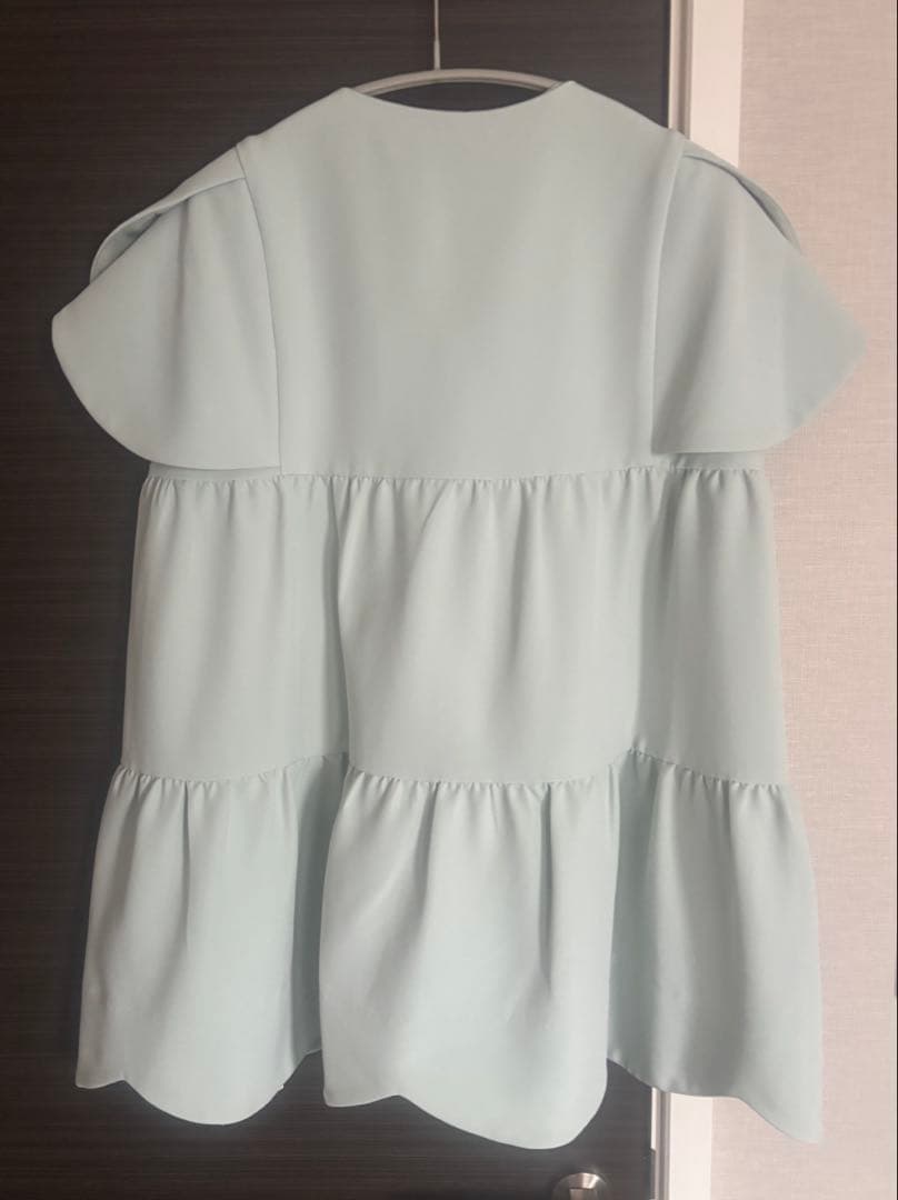 【新品未使用】bitnabi ビンナビ　美人トップス ペタルスリーブ　ブルー