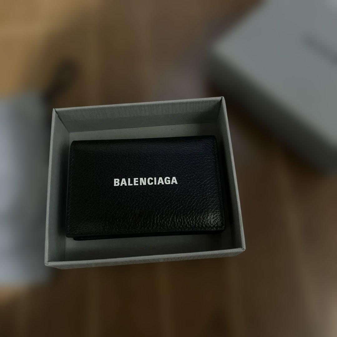 BALENCIAGA ブラックレザー 名刺入れ