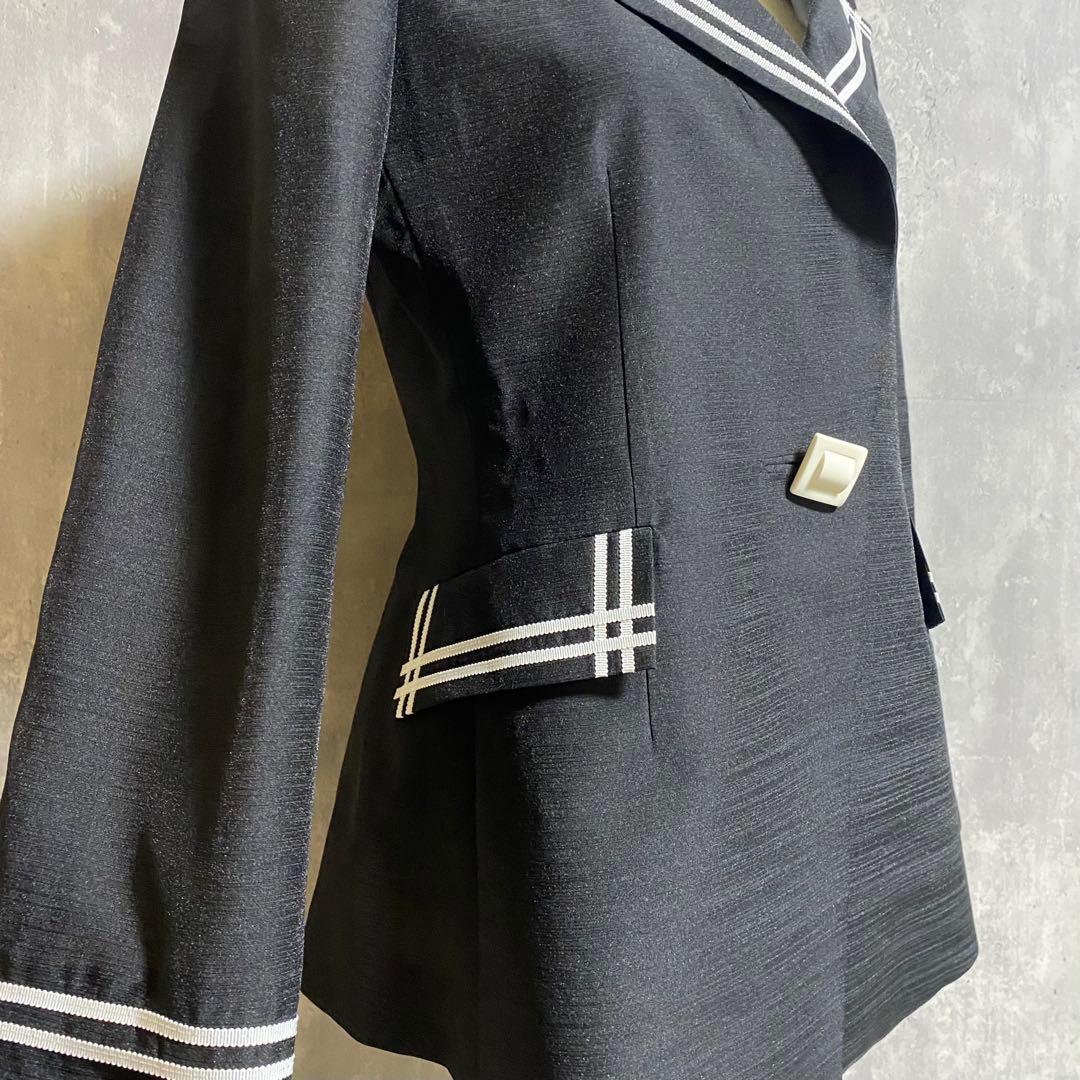 ★【新品タグ付】定価11万円 VELLA テーラードジャケット シースルー 40