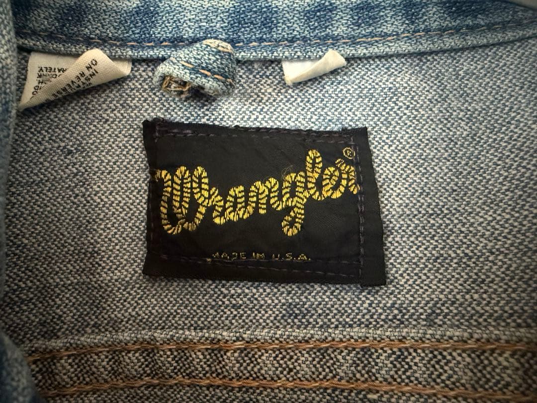 1970s USA製124MJ wrangler 38 デニムジャケット