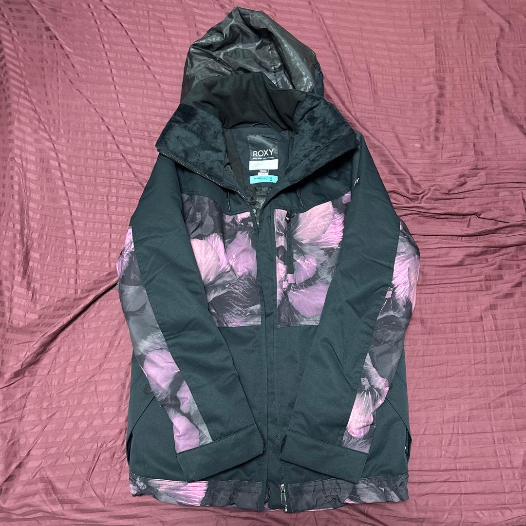 ROXY スノーボードウェア ブラック/ピンク M 上のみ