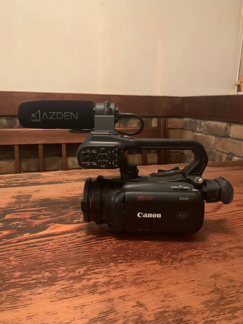 業務用Canon 4Kビデオカメラ XA40 ハンドルユニットHDU-1セット