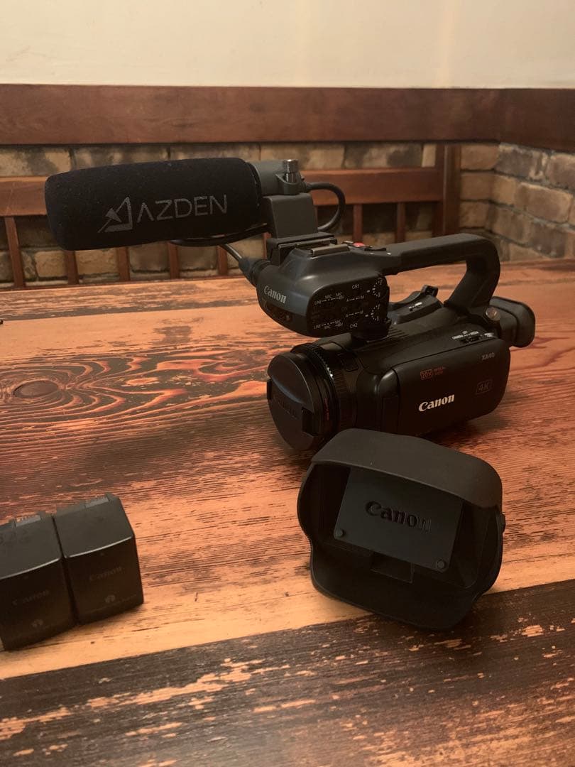 業務用Canon 4Kビデオカメラ XA40 ハンドルユニットHDU-1セット