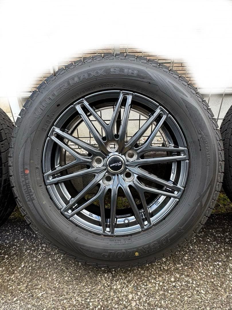 40ヴェルファイア／アルファード用 17インチスタッドレスタイヤ 4本 バリ溝