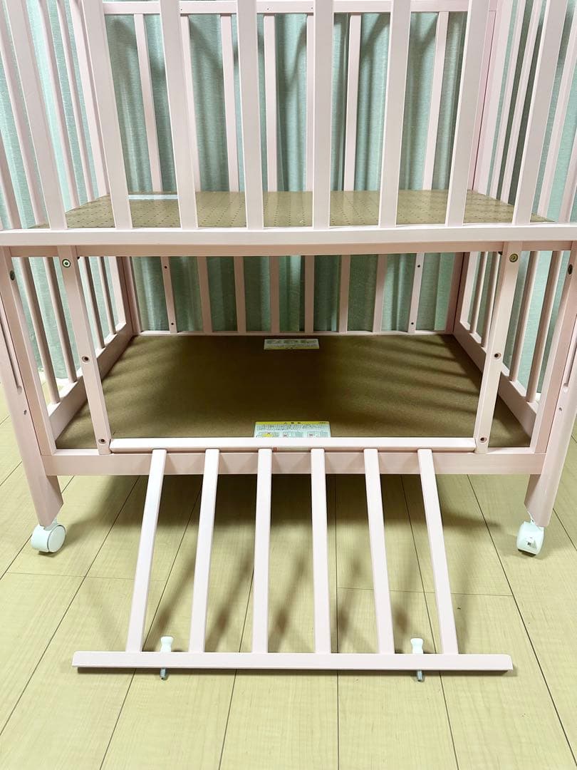 KATOJI カトージ ミニ立ちベッド ベビーベッド ピンク