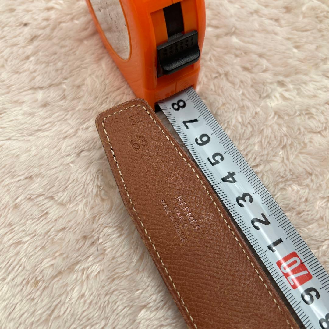 再度値下げしました　HERMES コンスタンス　ブラウン ベルト サイズ63