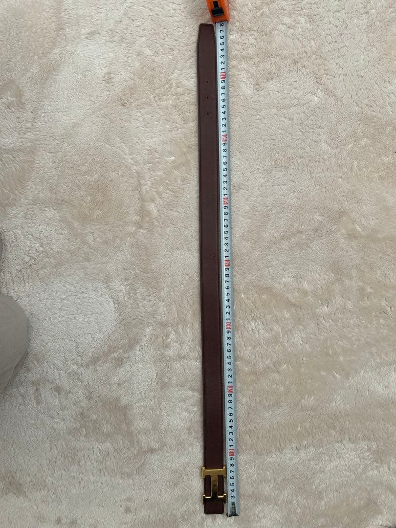 再度値下げしました　HERMES コンスタンス　ブラウン ベルト サイズ63