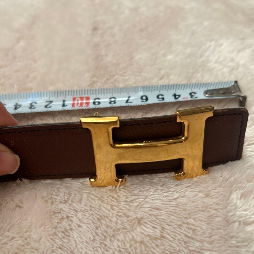 再度値下げしました　HERMES コンスタンス　ブラウン ベルト サイズ63