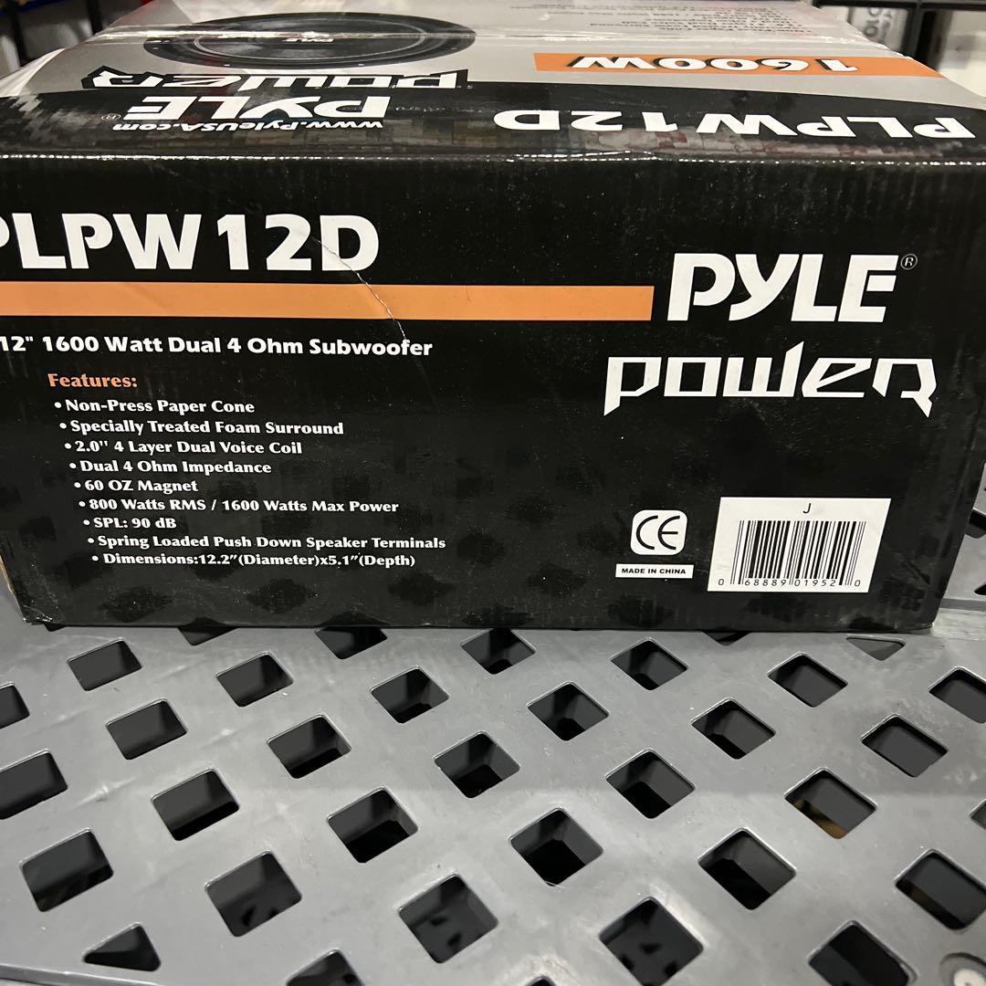 Pyle 12インチ サブウーファー PLPW12D
