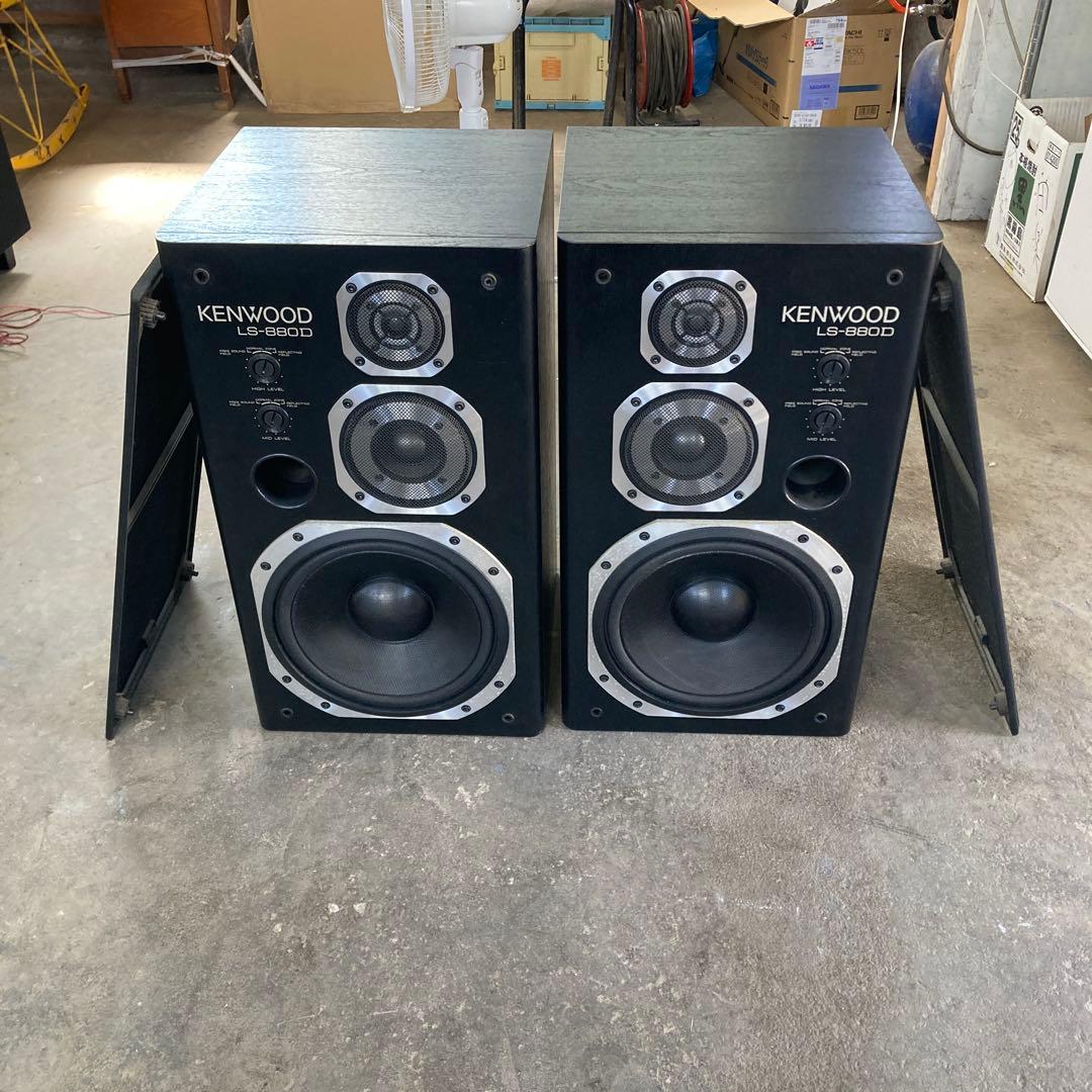 n*n様 ケンウッド ls-880d スピーカーセット 木目調 黒 ブラック