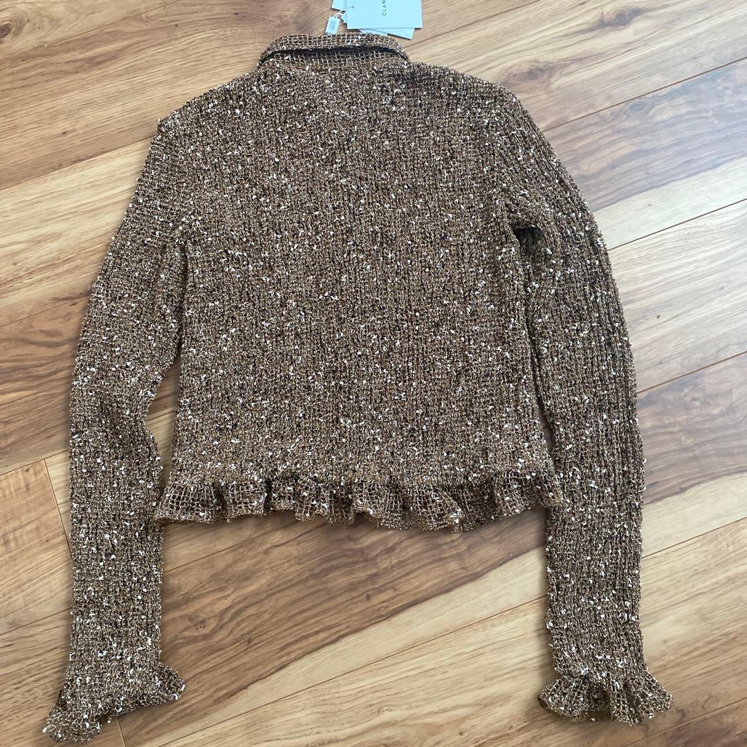 CLANE ブラウン ニットカーディガン