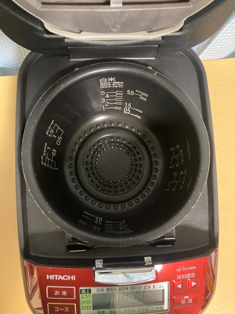 ★美品★２1年製日立 圧力&スチームIHジャー炊飯器 5.5合RZ-TS104M