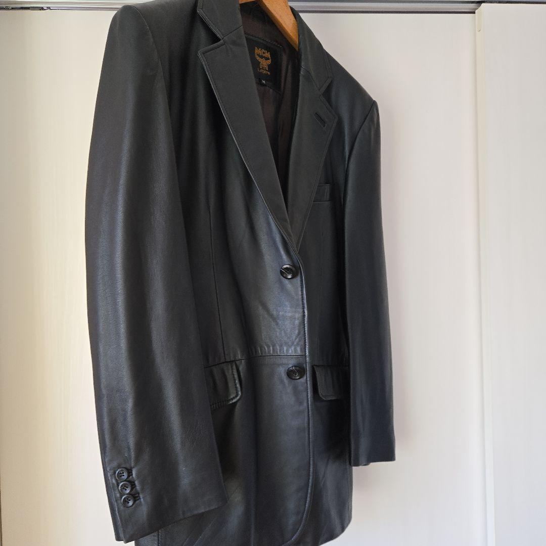 も*く様 美品《早い者勝ちです》【MCM】高級ラム羊革レザー｛日本サイズ｝『L』
