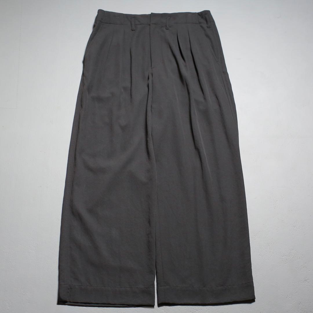 神シルエット◎ UNKNOWN Wide 2 Tuck Wide Slacks