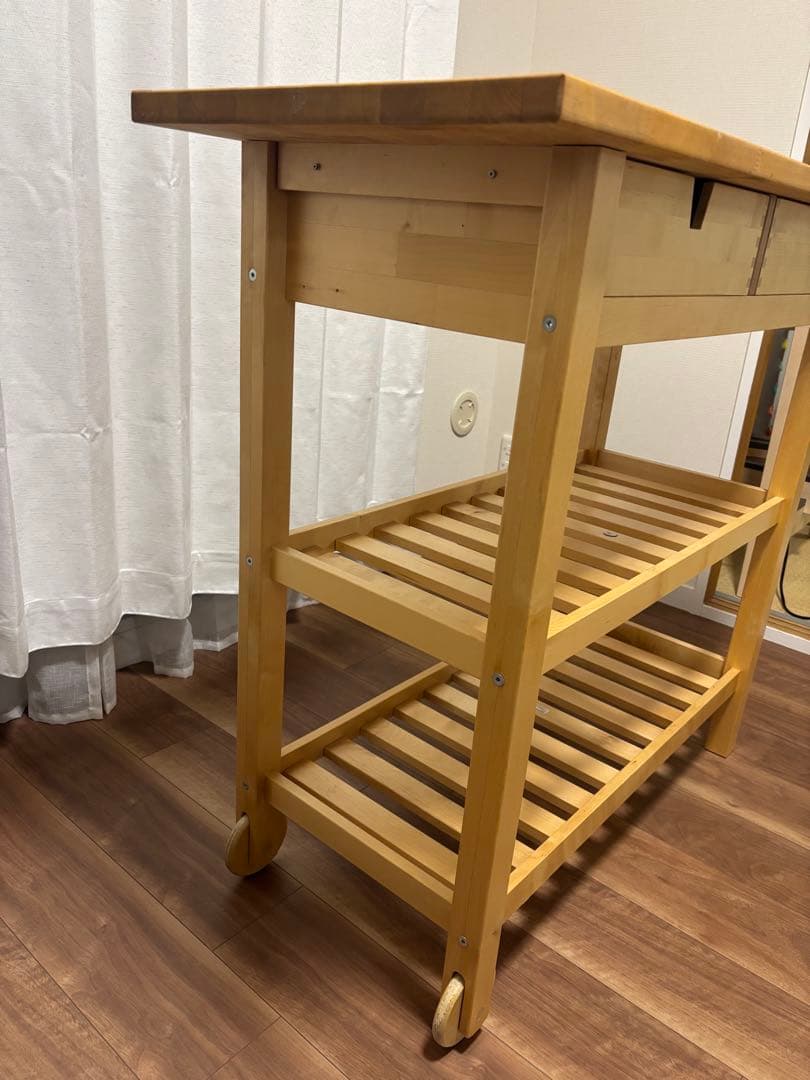 IKEA キッチンワゴン FORHOJA 2段