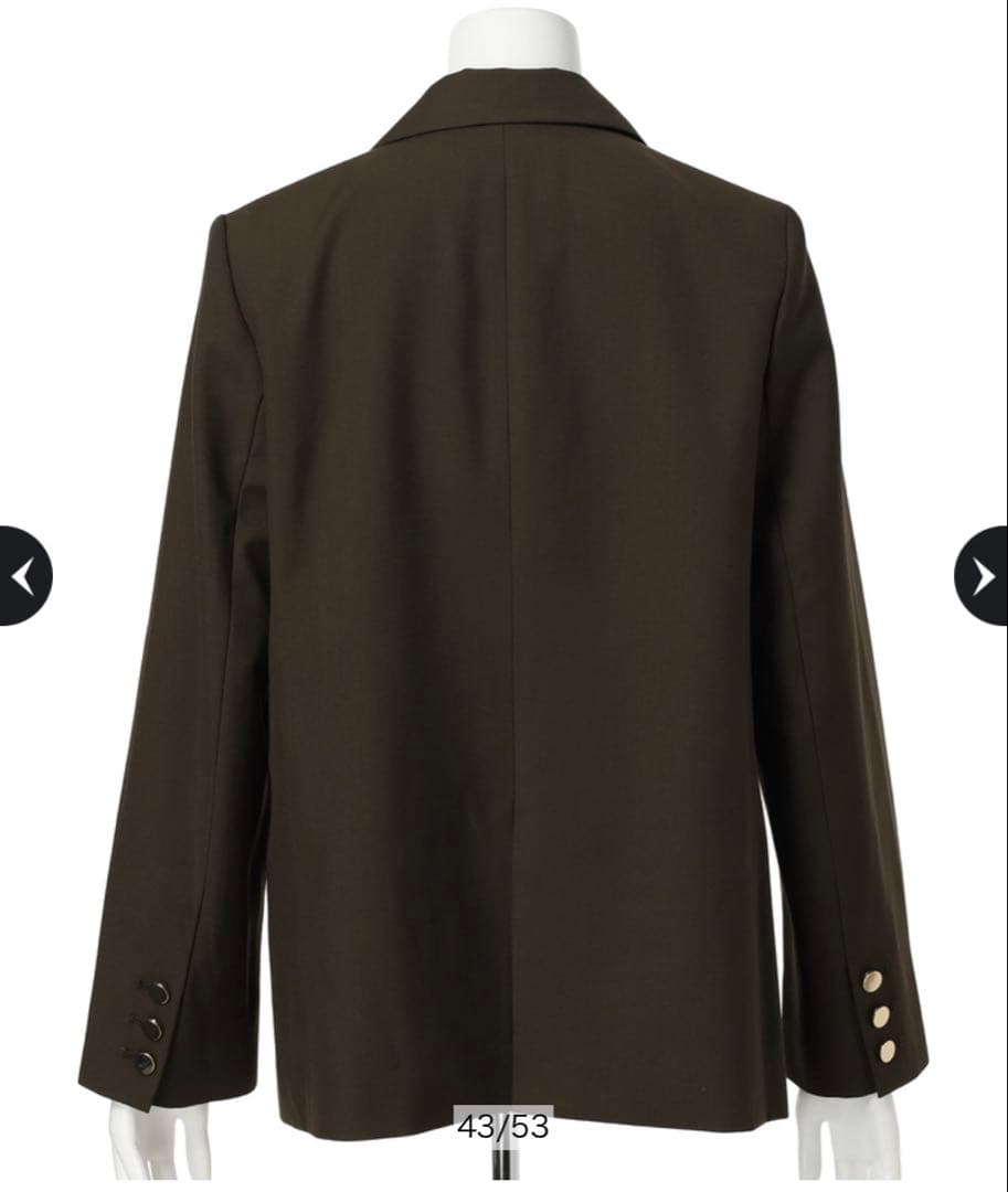 Apuweiser-riche ピン付テーラージャケット1新品タグ付き　ブラウン