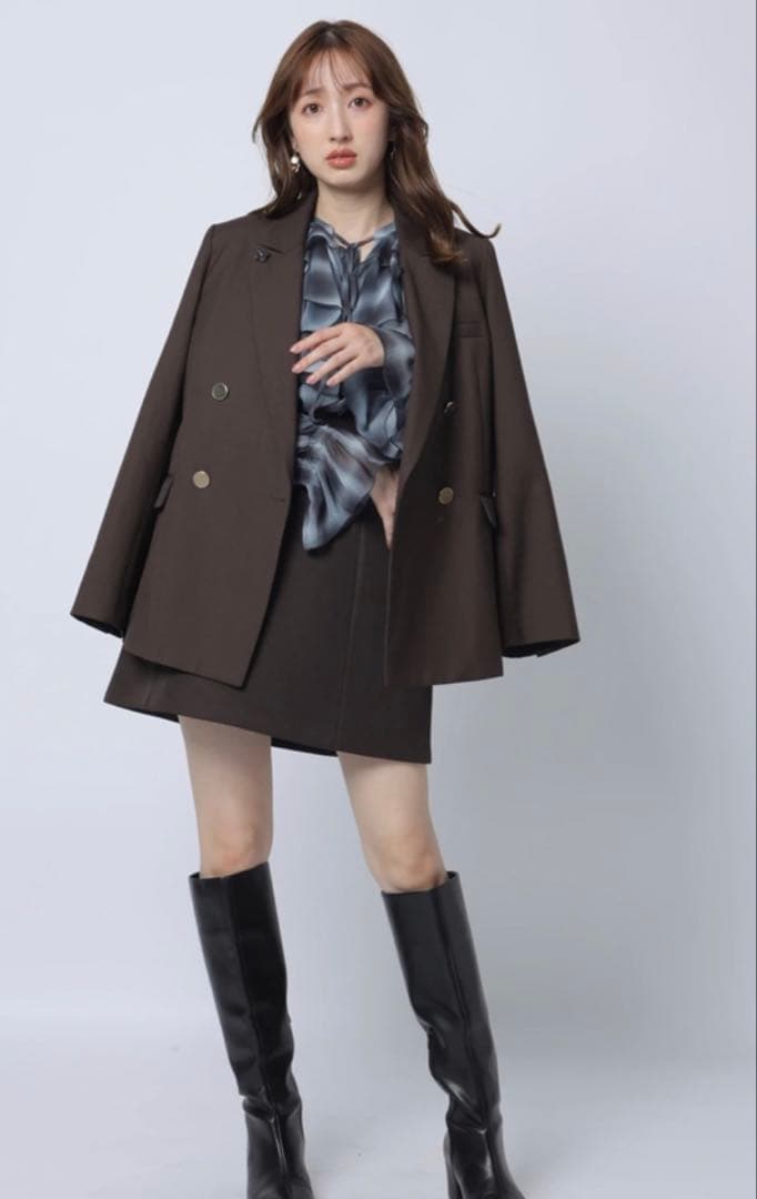 Apuweiser-riche ピン付テーラージャケット1新品タグ付き　ブラウン