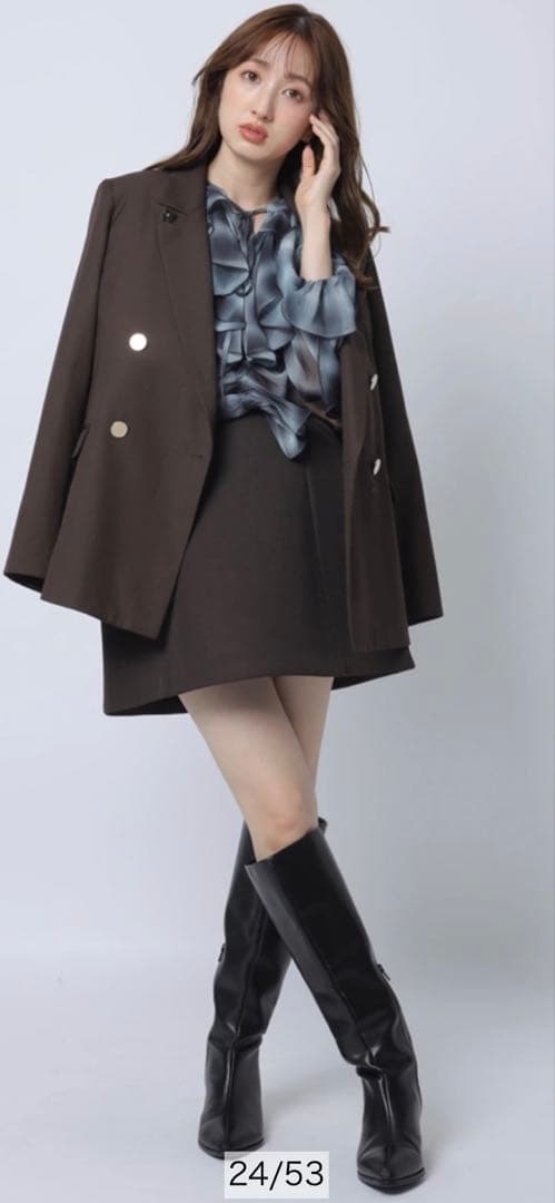 Apuweiser-riche ピン付テーラージャケット1新品タグ付き　ブラウン